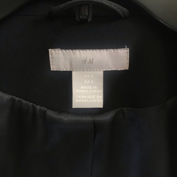 H&M Black Long Coat - Picture 9 of 10